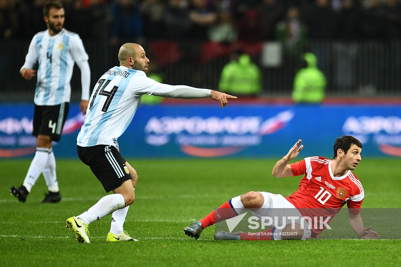 Football friendly Russia vs. Argentina