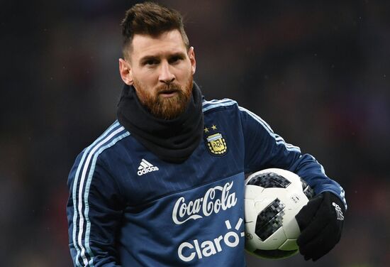 Football friendly Russia vs. Argentina