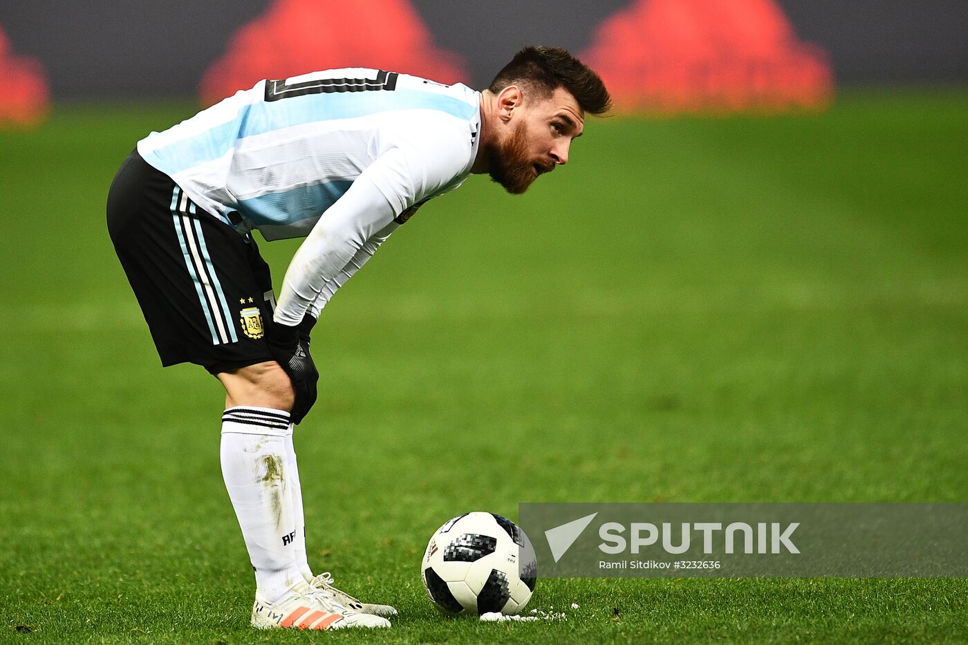 Football friendly Russia vs. Argentina