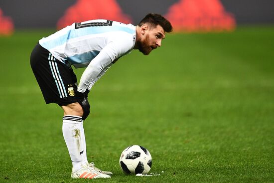 Football friendly Russia vs. Argentina