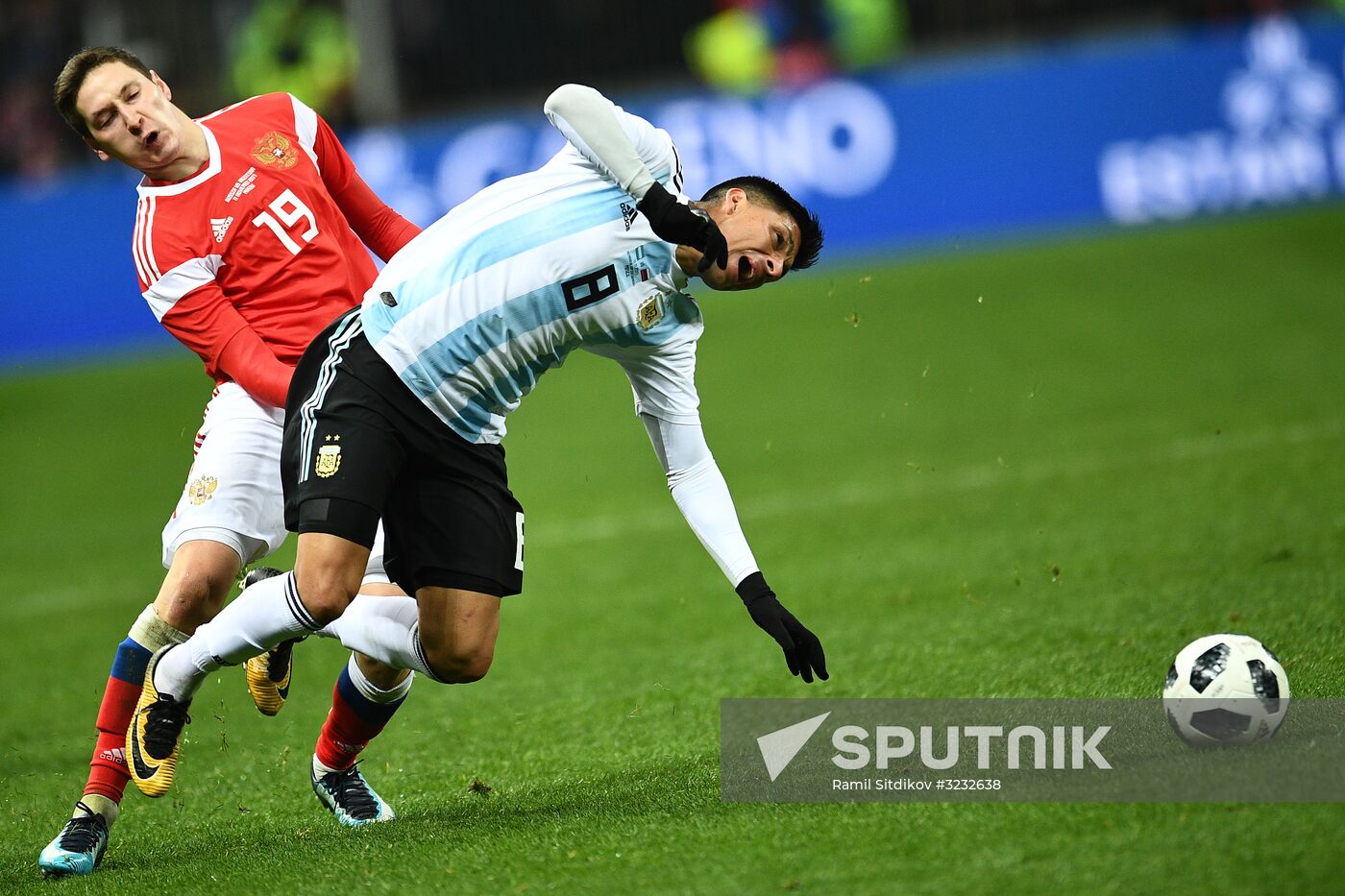 Football friendly Russia vs. Argentina