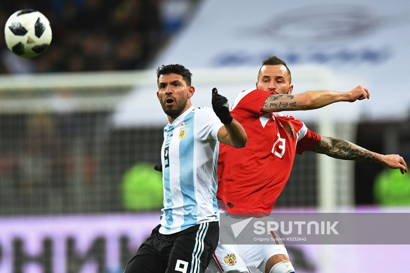 Football friendly Russia vs. Argentina