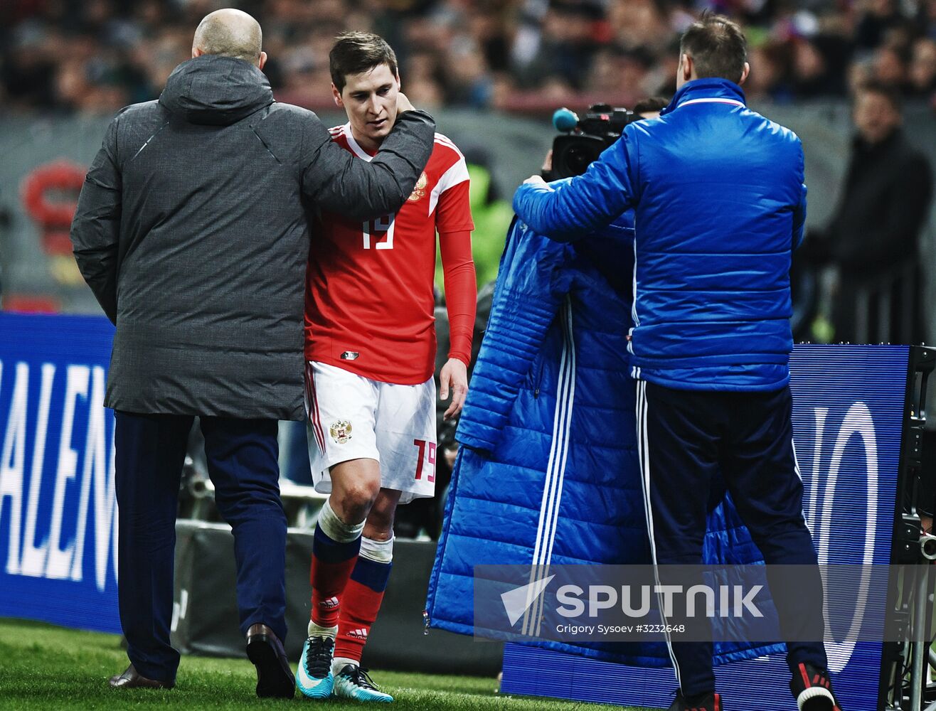 Football friendly Russia vs. Argentina