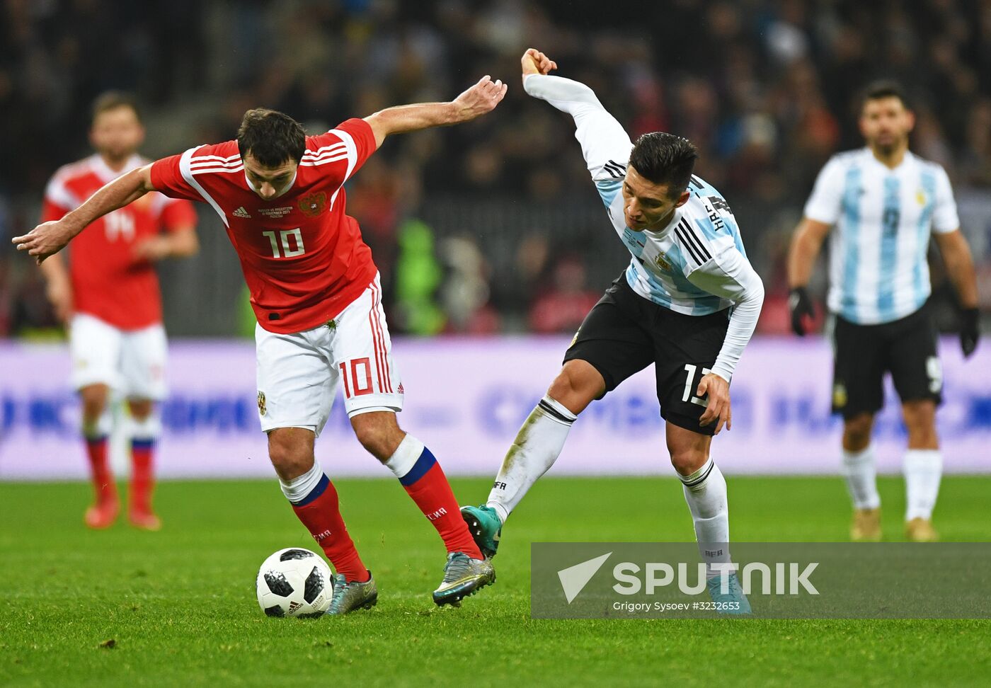 Football friendly Russia vs. Argentina