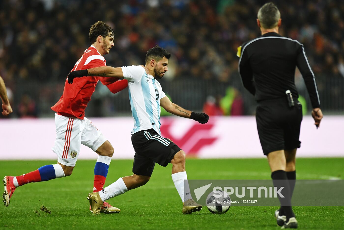 Football friendly Russia vs. Argentina
