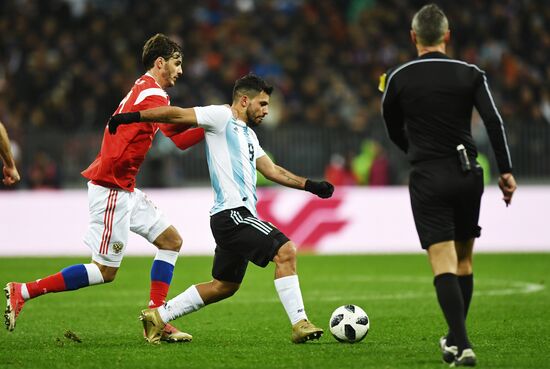 Football friendly Russia vs. Argentina
