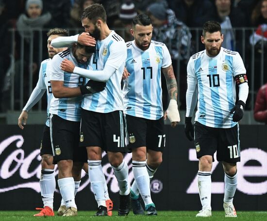 Football friendly Russia vs. Argentina