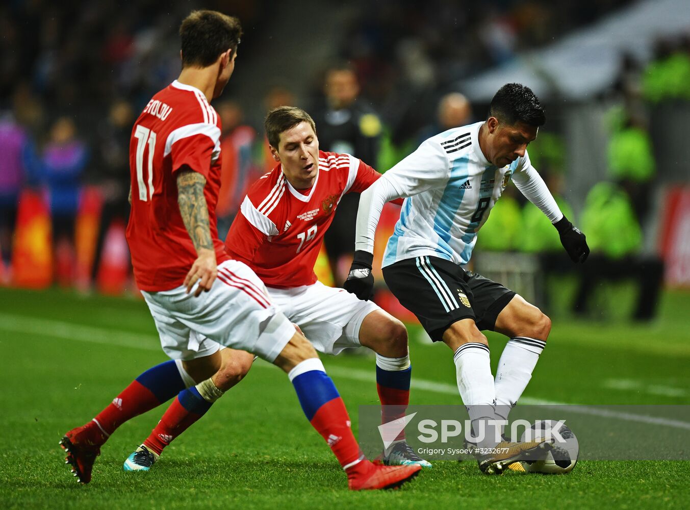 Football friendly Russia vs. Argentina
