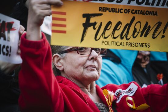 Pro-Catalonia independence rally in Barcelona