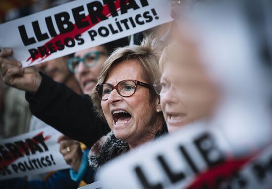 Pro-Catalonia independence rally in Barcelona