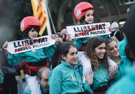 Pro-Catalonia independence rally in Barcelona