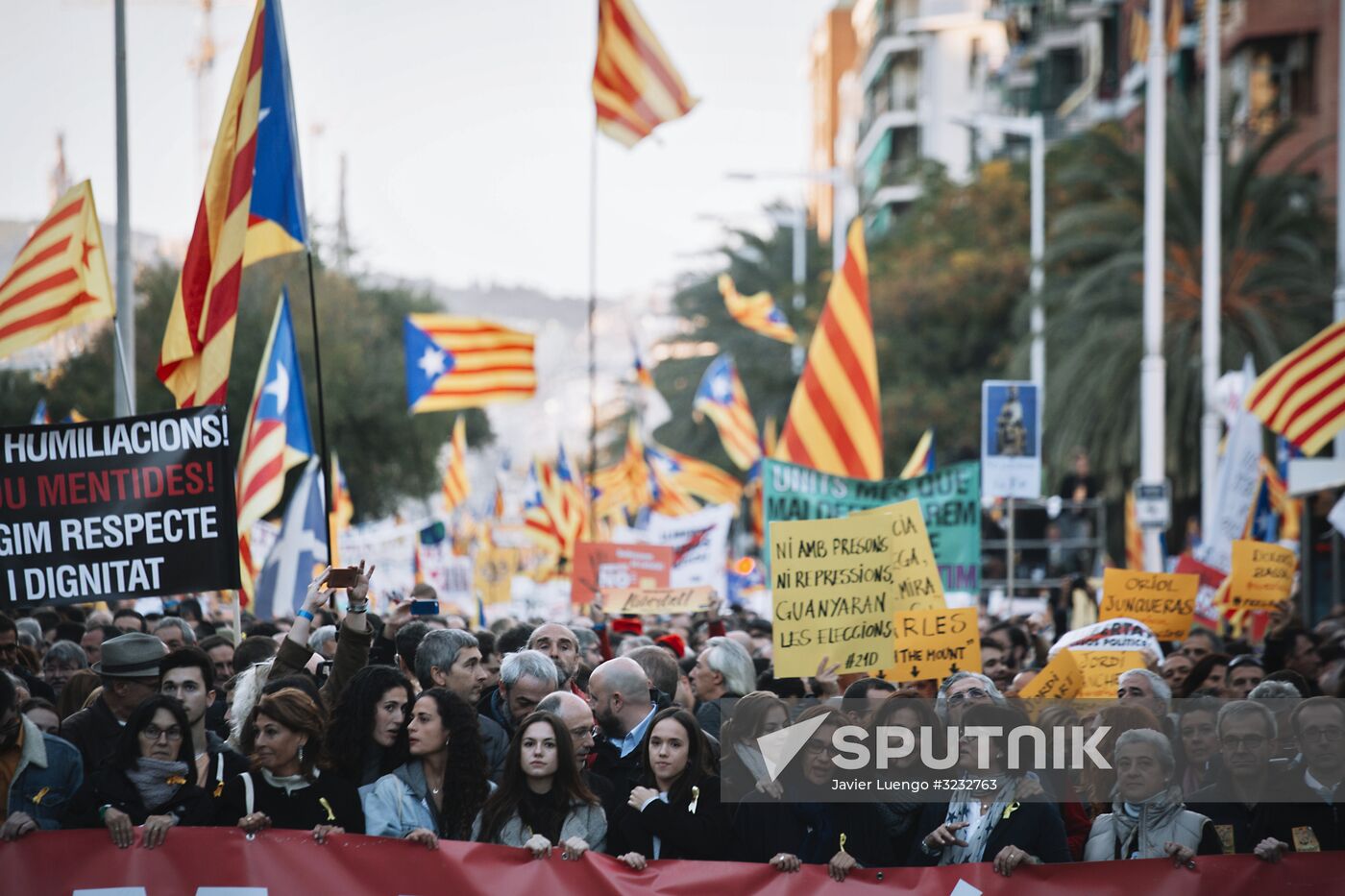 Pro-Catalonia independence rally in Barcelona