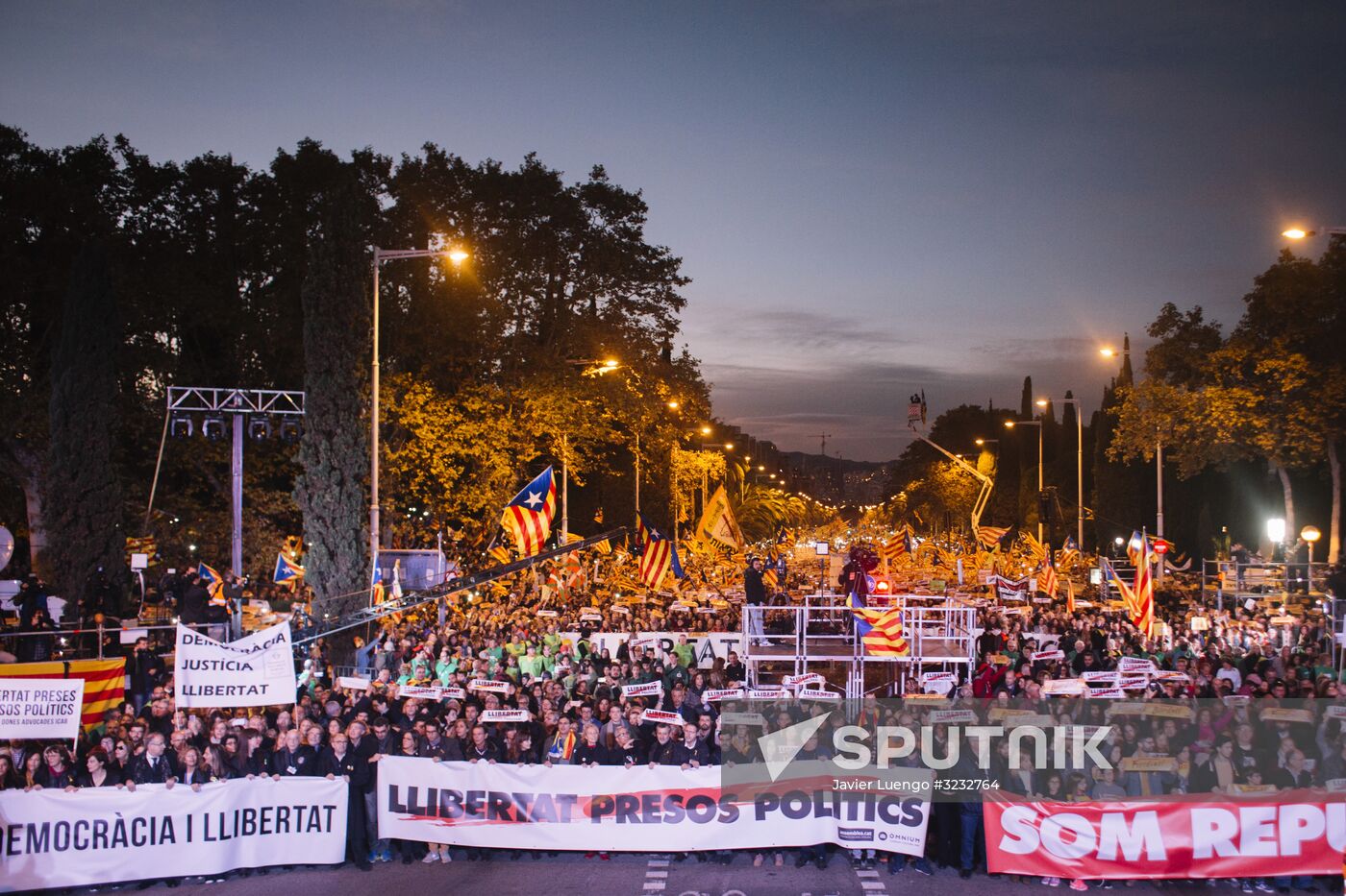 Pro-Catalonia independence rally in Barcelona