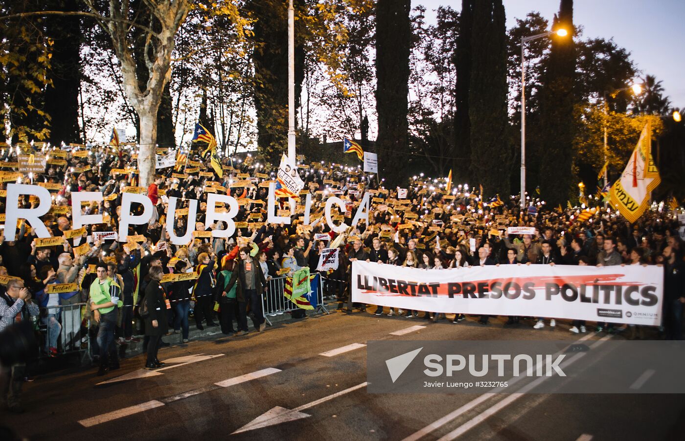 Pro-Catalonia independence rally in Barcelona