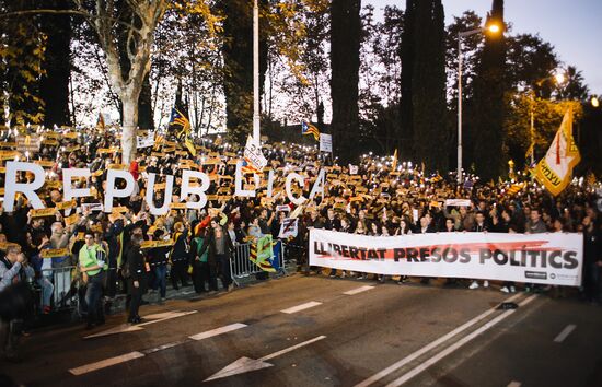 Pro-Catalonia independence rally in Barcelona