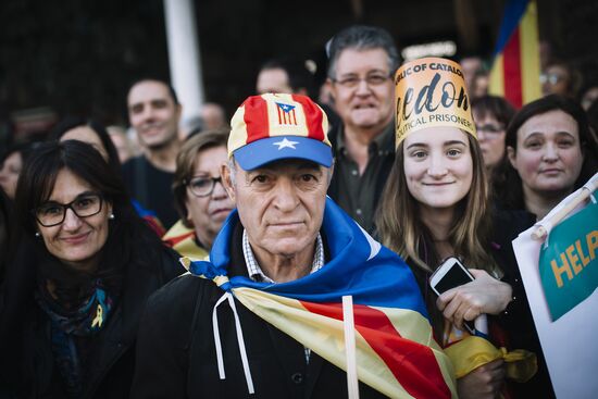 Pro-Catalonia independence rally in Barcelona