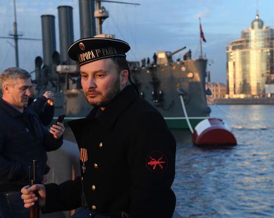 Petrograd 1917 historical reenactment
