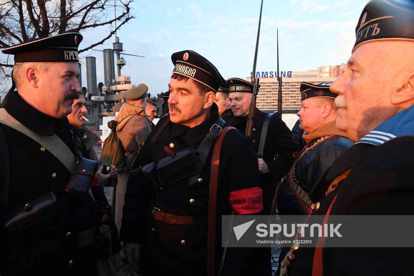 Petrograd 1917 historical reenactment