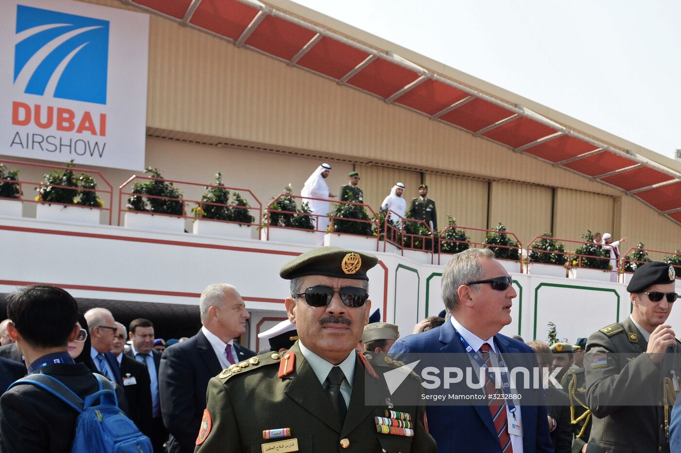 Russian Deputy Prime Minister Dmitry Rogozin visits Dubai Airshow 2017