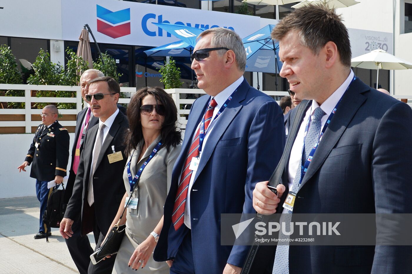 Russian Deputy Prime Minister Dmitry Rogozin visits Dubai Airshow 2017