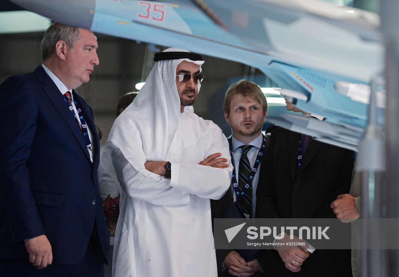 Russian Deputy Prime Minister Dmitry Rogozin visits Dubai Airshow 2017