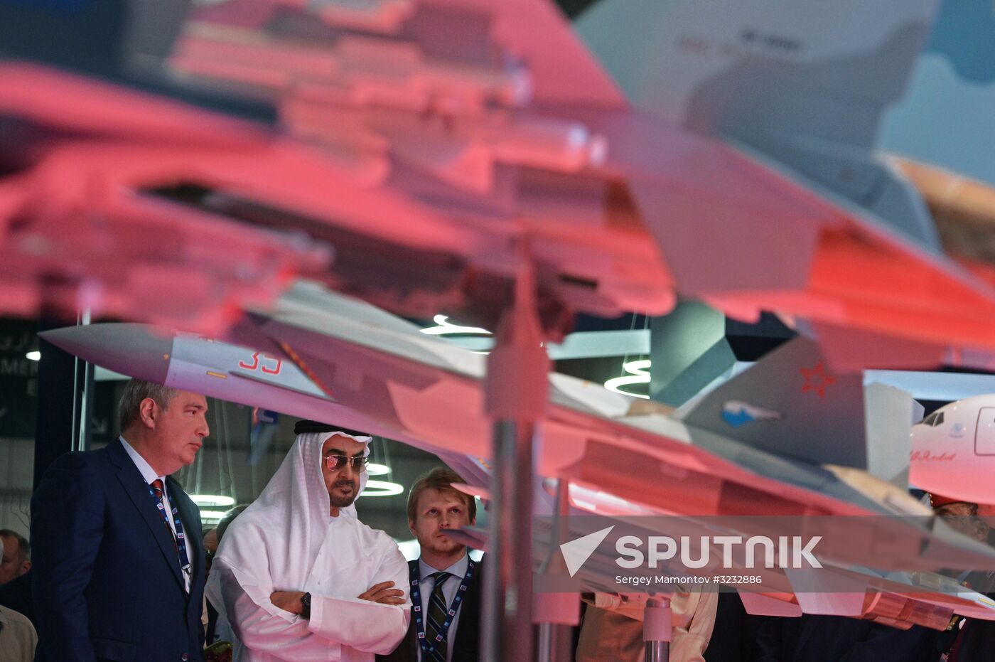 Russian Deputy Prime Minister Dmitry Rogozin visits Dubai Airshow 2017