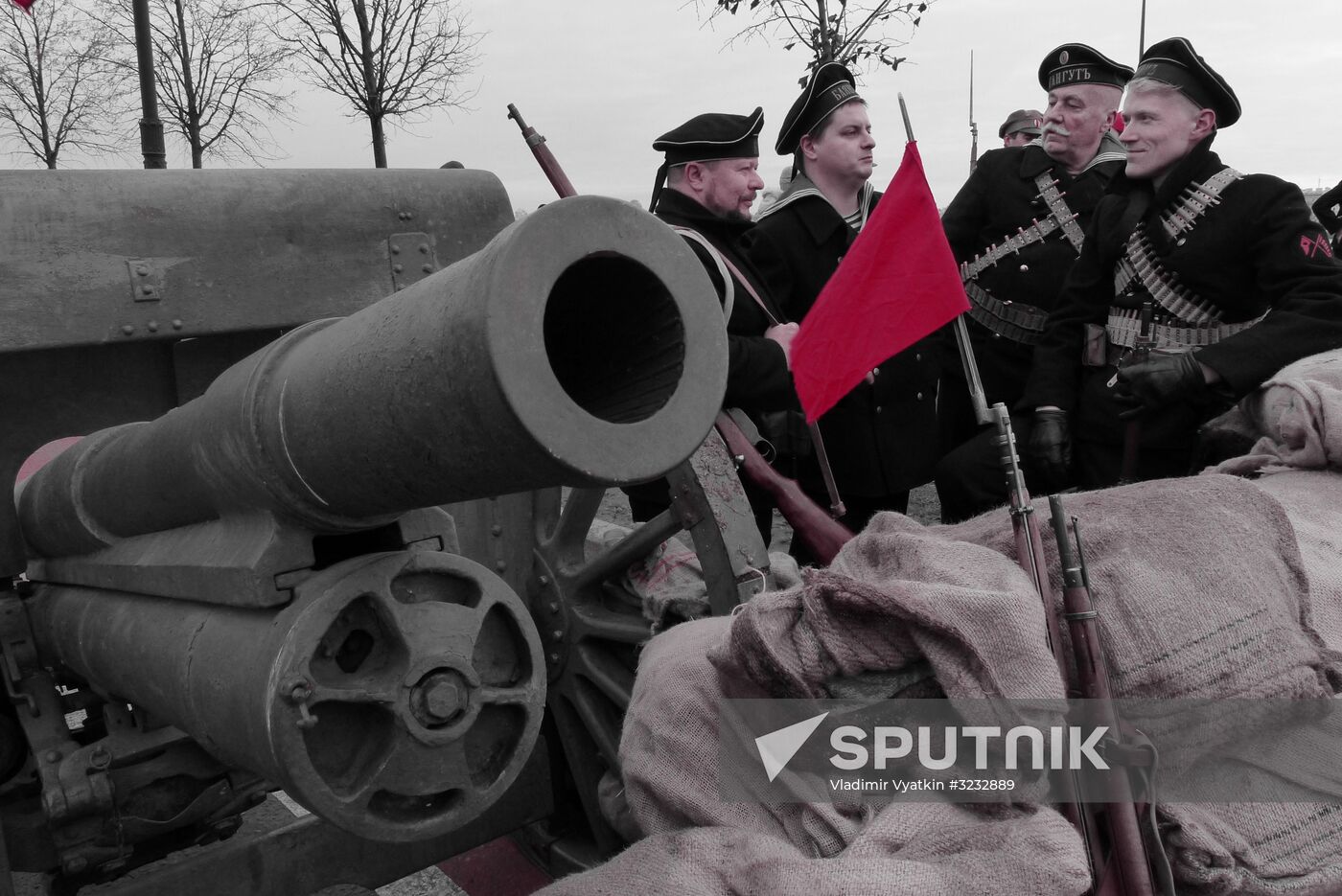Petrograd 1917 historical reenactment
