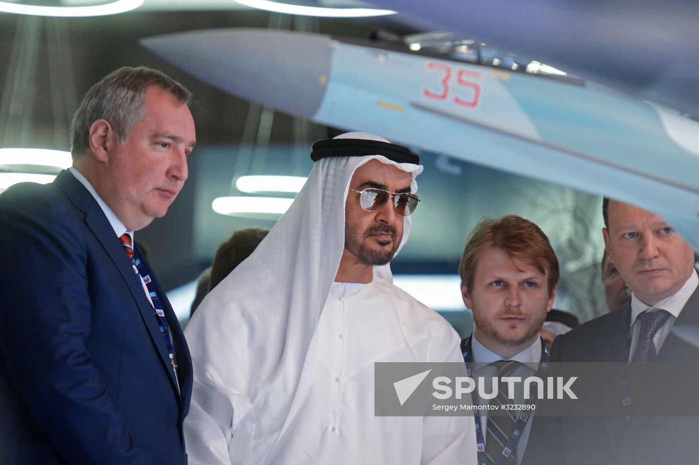 Russian Deputy Prime Minister Dmitry Rogozin visits Dubai Airshow 2017