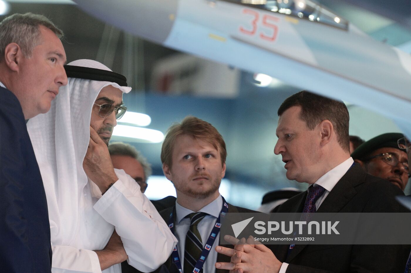 Russian Deputy Prime Minister Dmitry Rogozin visits Dubai Airshow 2017