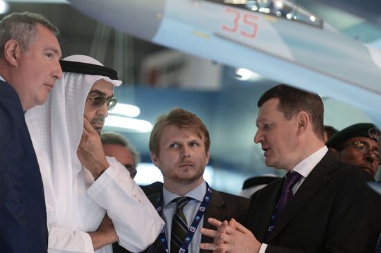 Russian Deputy Prime Minister Dmitry Rogozin visits Dubai Airshow 2017
