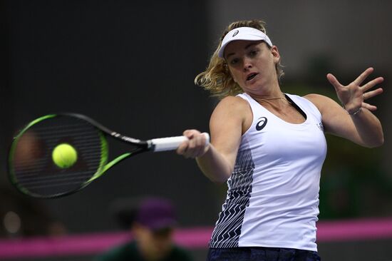 Tennis. Fed Cup final. Belarus vs. USA. Day two
