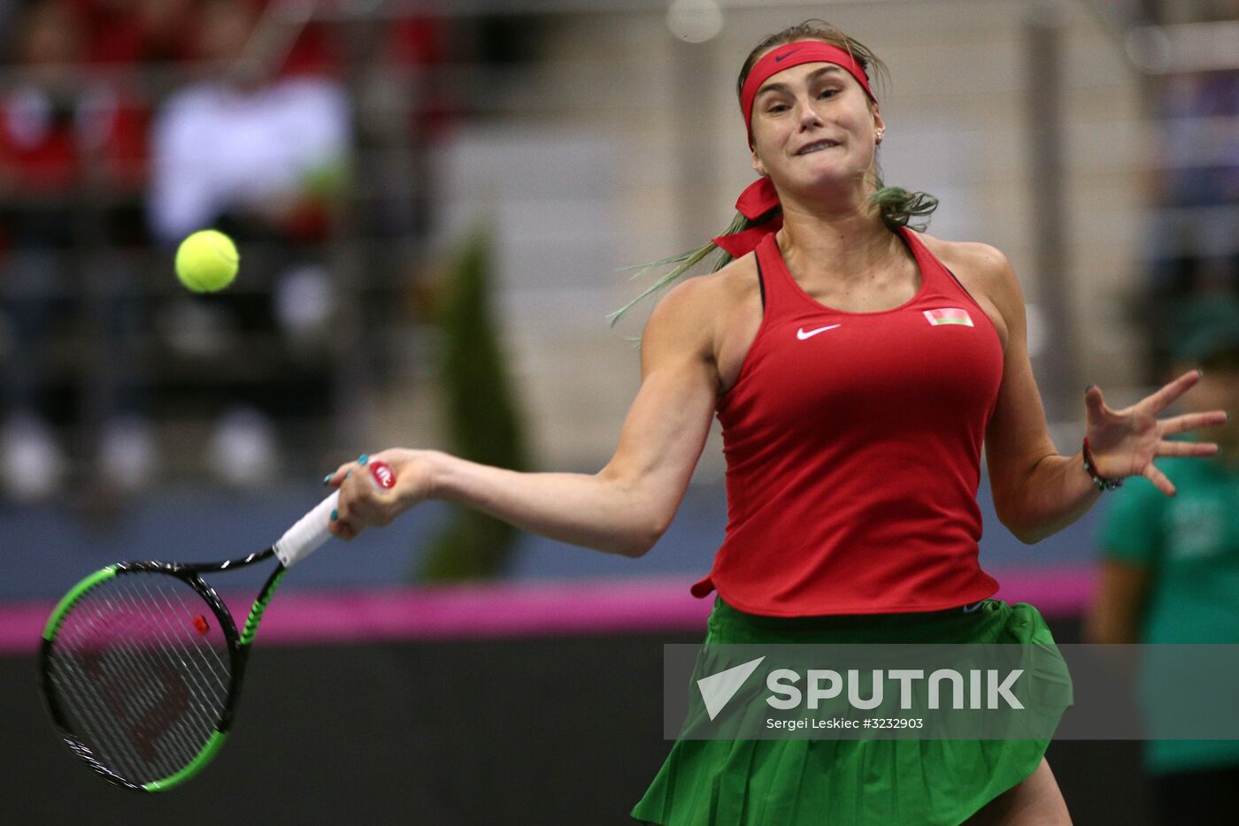 Tennis. Fed Cup final. Belarus vs. USA. Day two