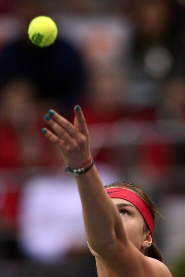 Tennis. Fed Cup final. Belarus vs. USA. Day two
