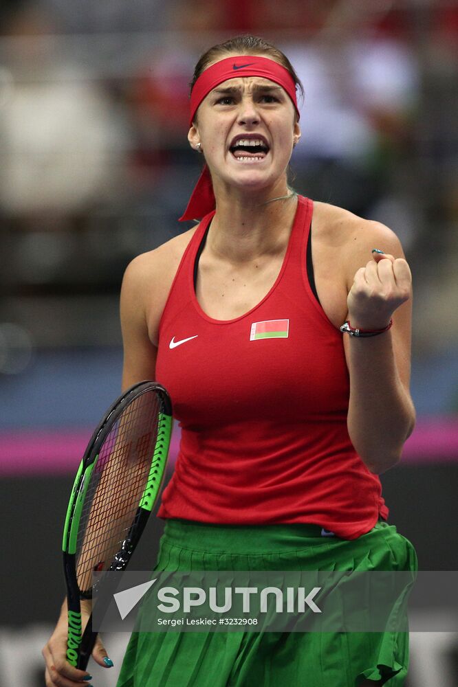 Tennis. Fed Cup final. Belarus vs. USA. Day two