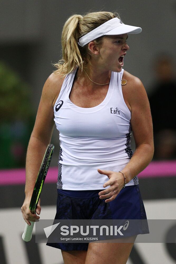 Tennis. Fed Cup final. Belarus vs. USA. Day two