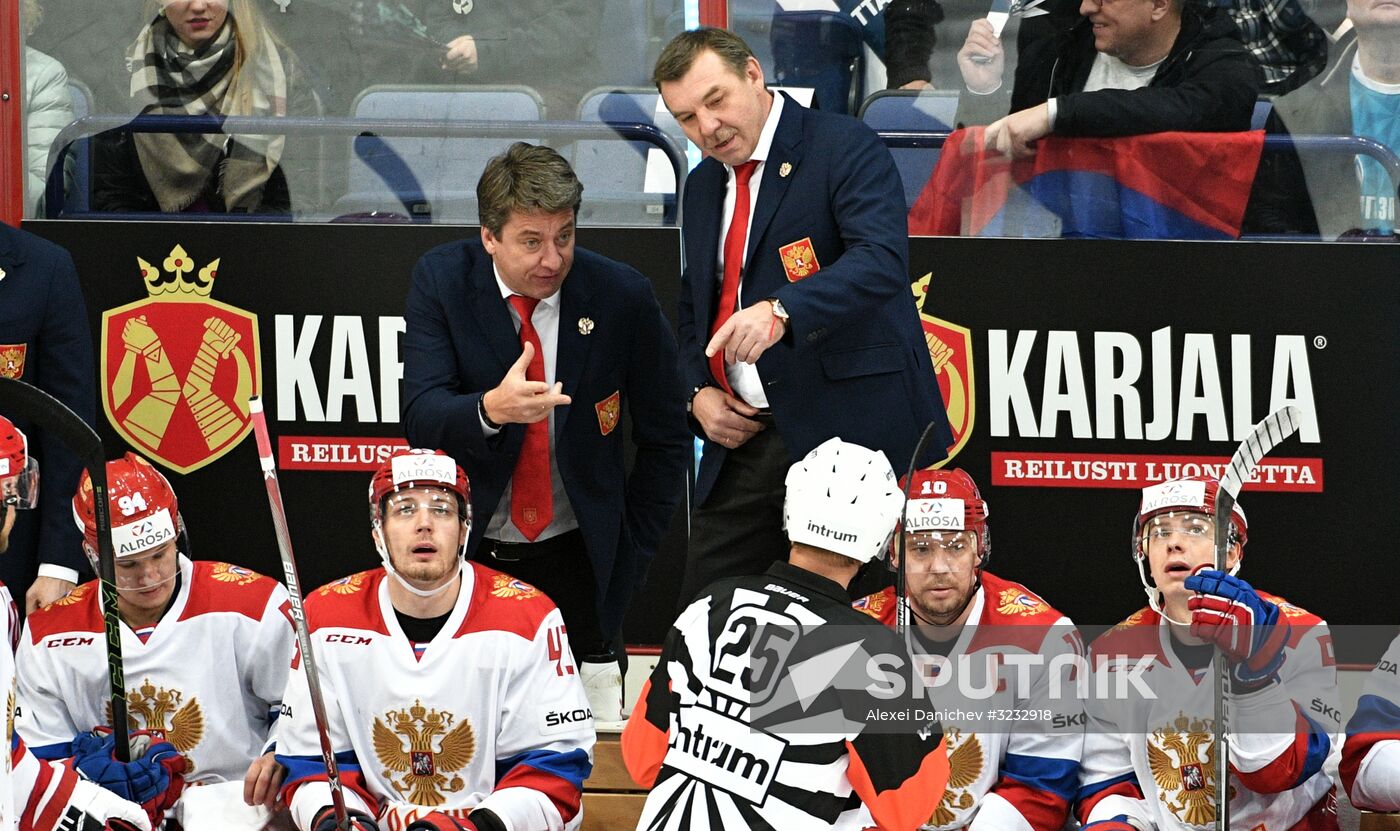 Ice hockey. Karjala Tournament. Russia vs. Czech Republic