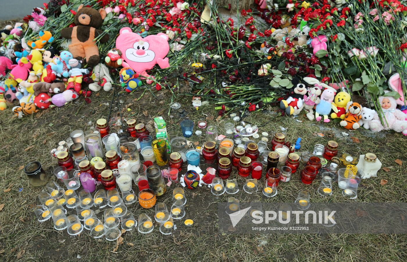 Residential building collapse site in Izhevsk
