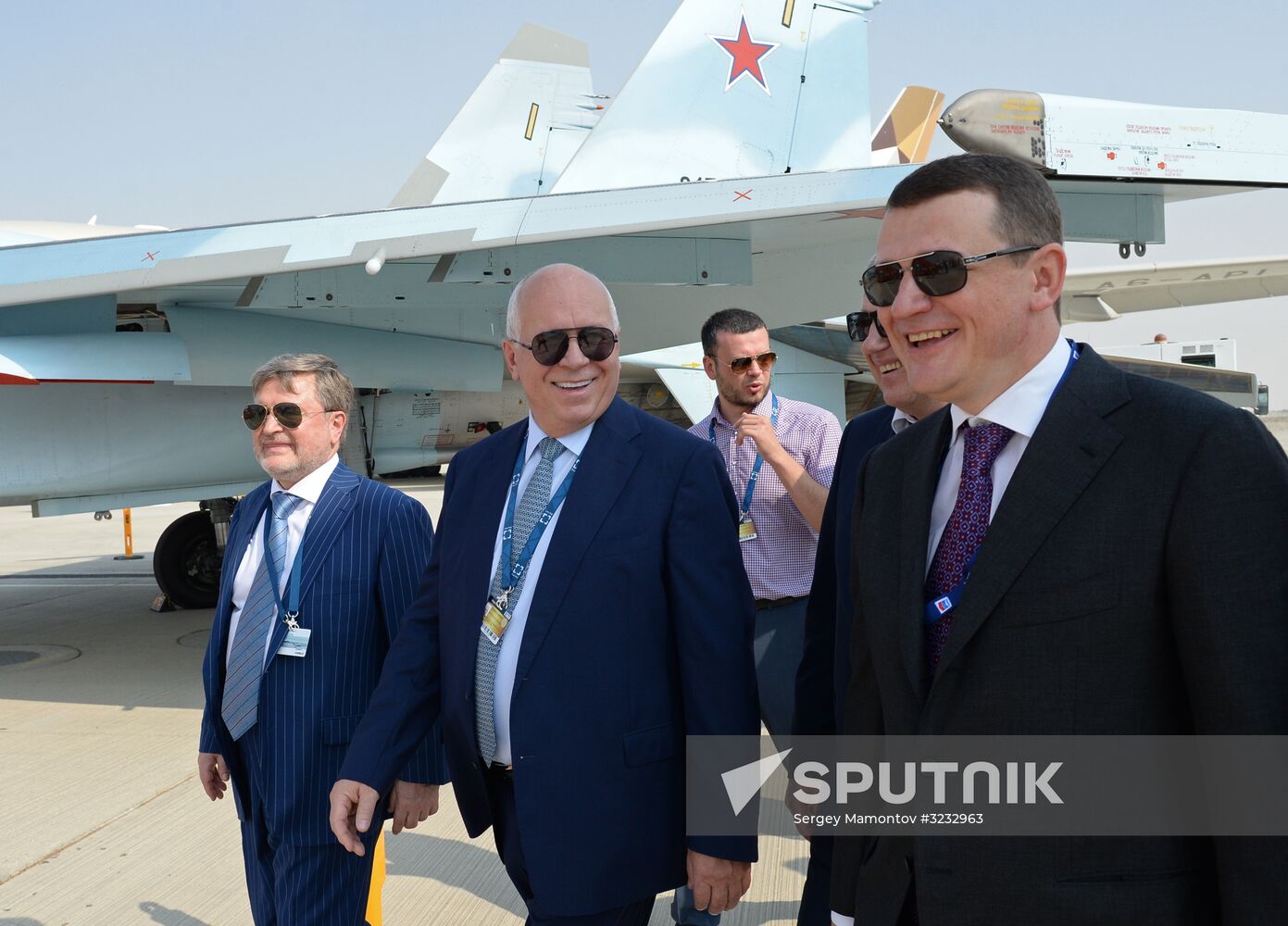 Russian Deputy Prime Minister Dmitry Rogozin visits Dubai Airshow 2017