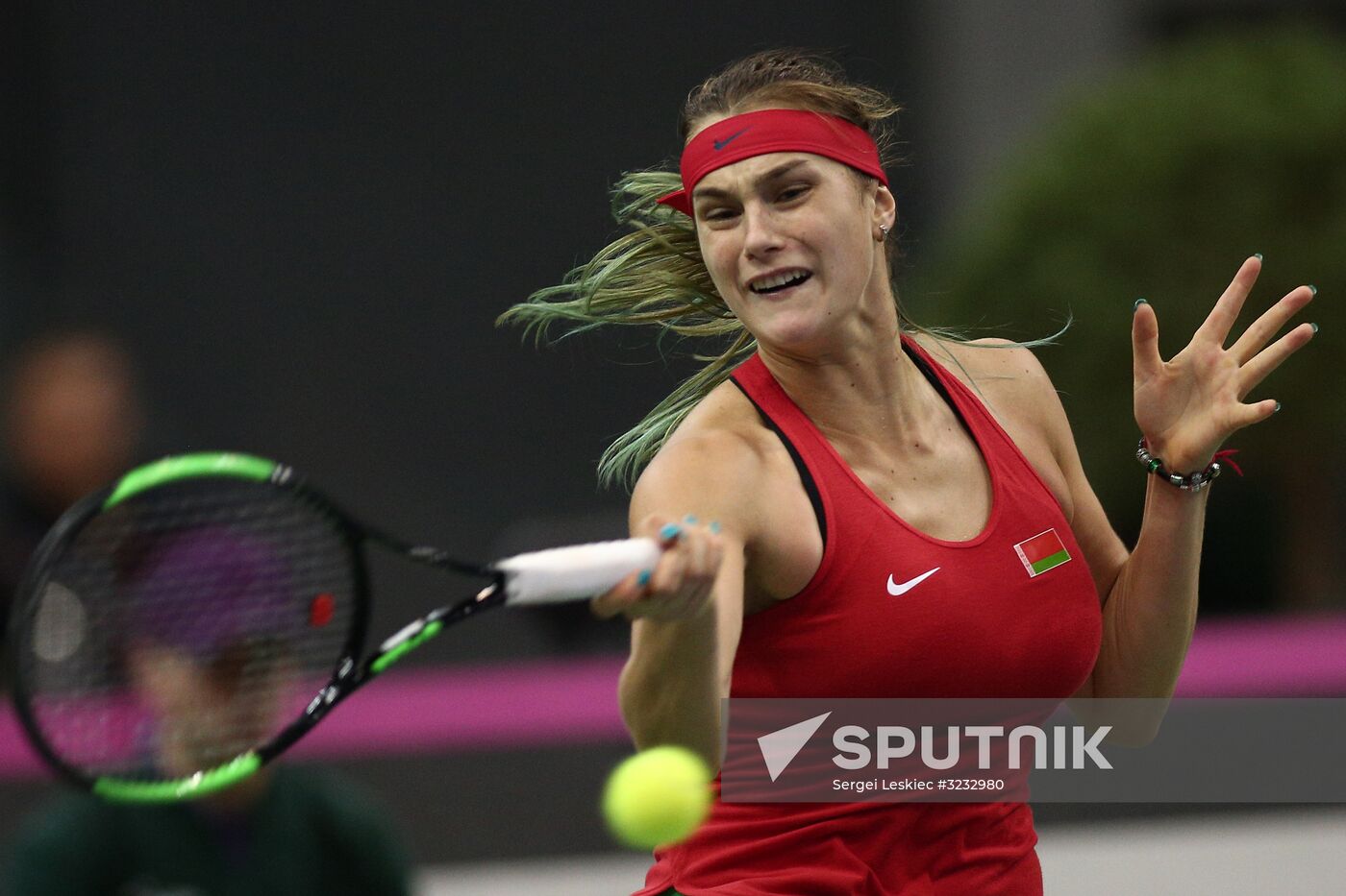 Tennis. Fed Cup final. Belarus vs. USA. Day two