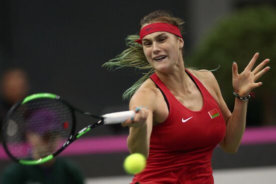 Tennis. Fed Cup final. Belarus vs. USA. Day two