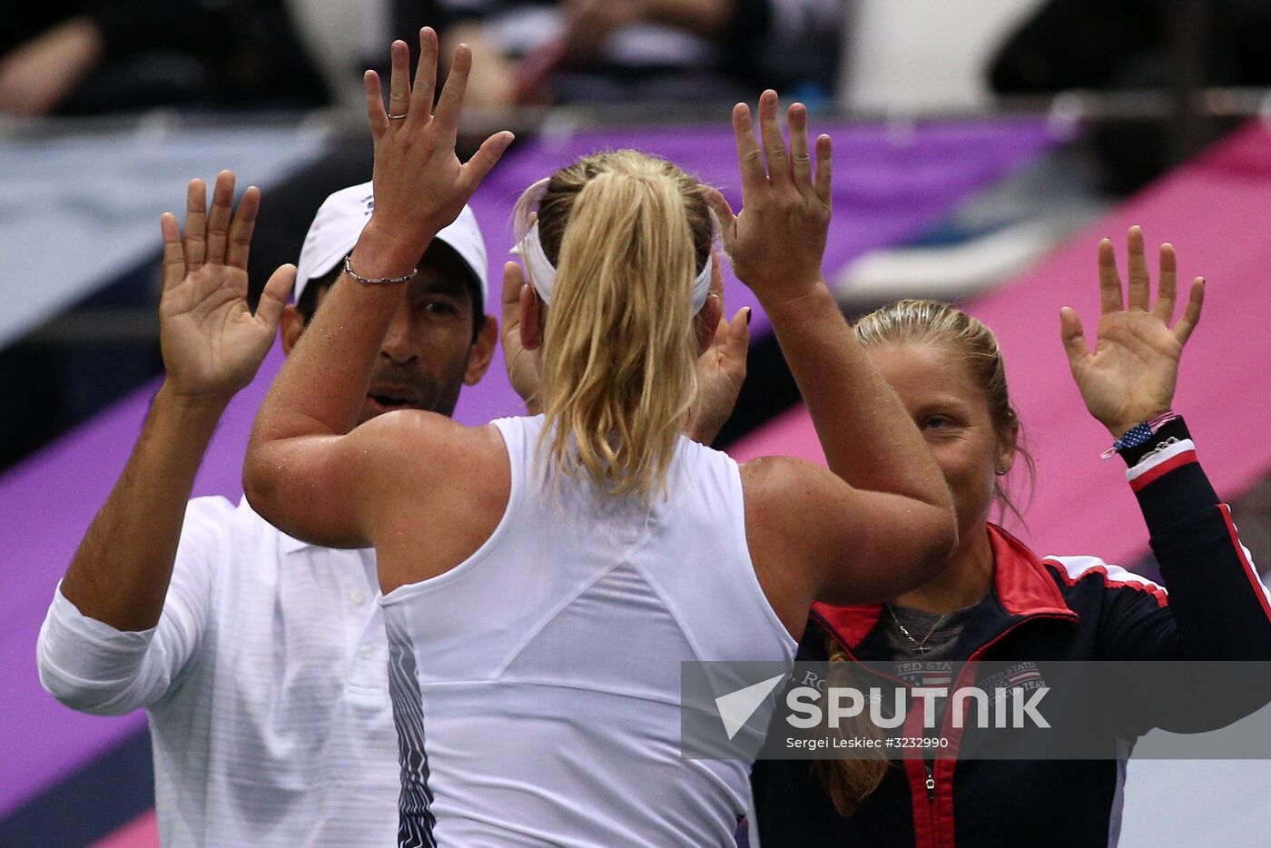 Tennis. Fed Cup final. Belarus vs. USA. Day two
