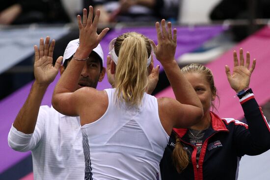 Tennis. Fed Cup final. Belarus vs. USA. Day two
