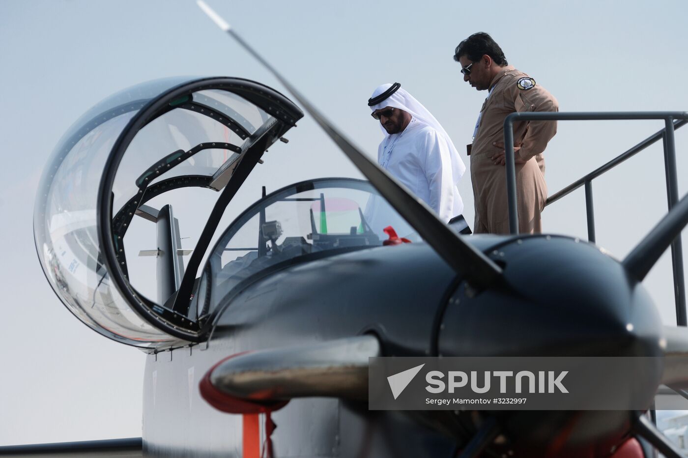 Russian Deputy Prime Minister Dmitry Rogozin visits Dubai Airshow 2017