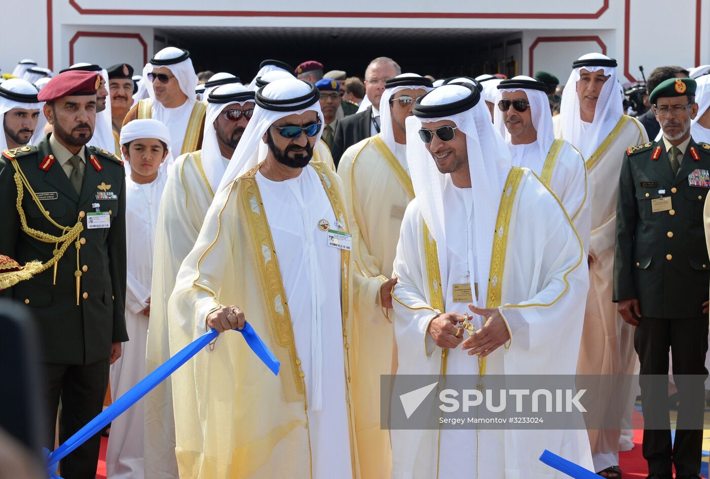Russian Deputy Prime Minister Dmitry Rogozin visits Dubai Airshow 2017