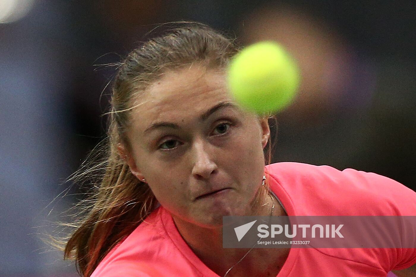 Tennis. Fed Cup final. Belarus vs. USA. Day two
