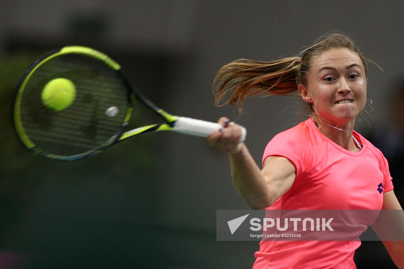 Tennis. Fed Cup final. Belarus vs. USA. Day two