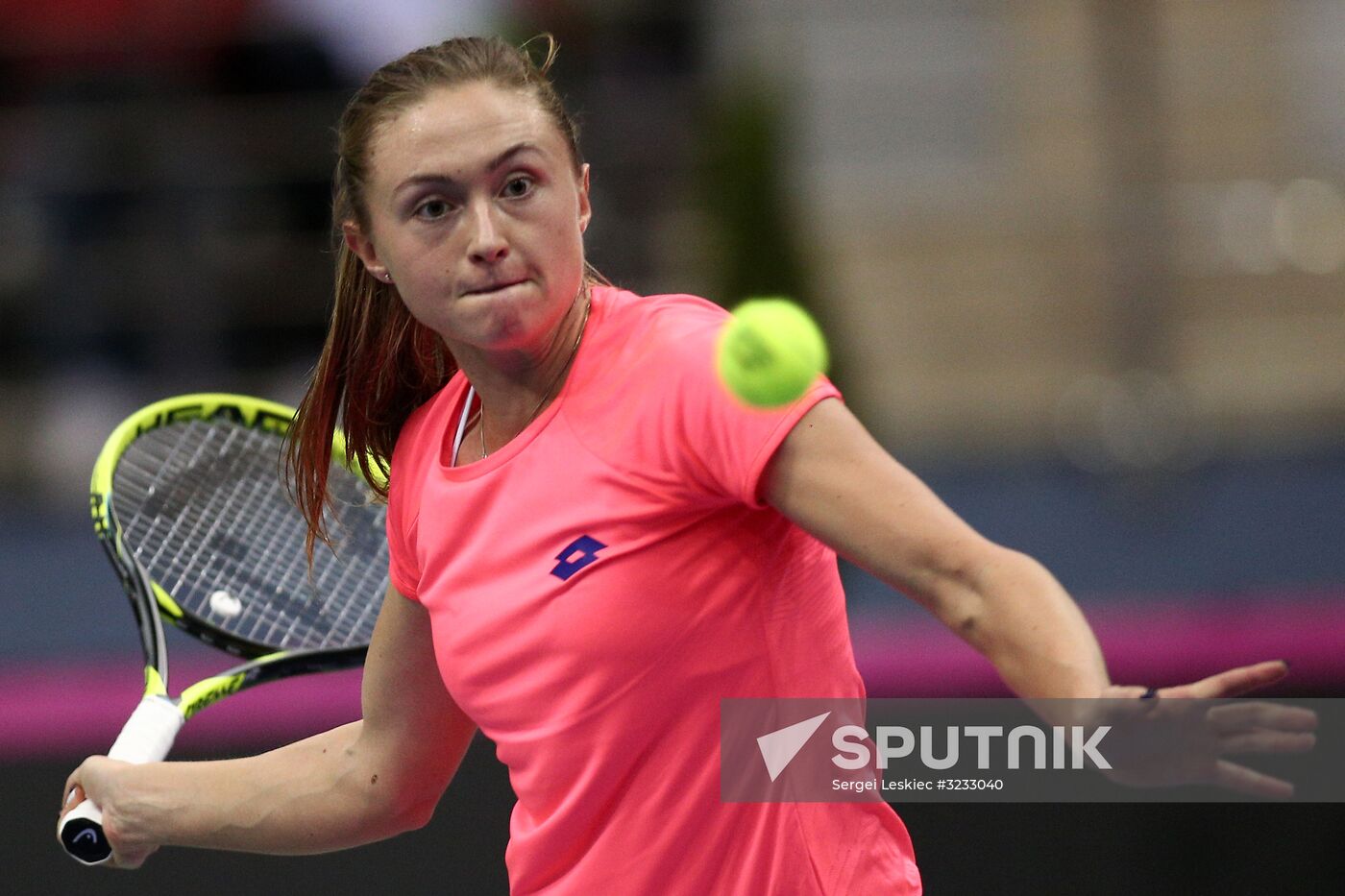 Tennis. Fed Cup final. Belarus vs. USA. Day two
