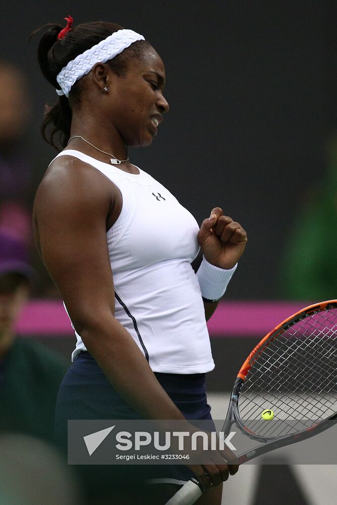 Tennis. Fed Cup final. Belarus vs. USA. Day two