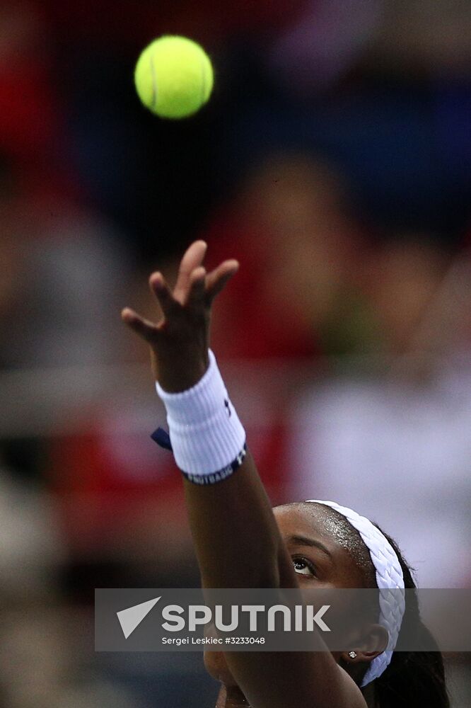 Tennis. Fed Cup final. Belarus vs. USA. Day two
