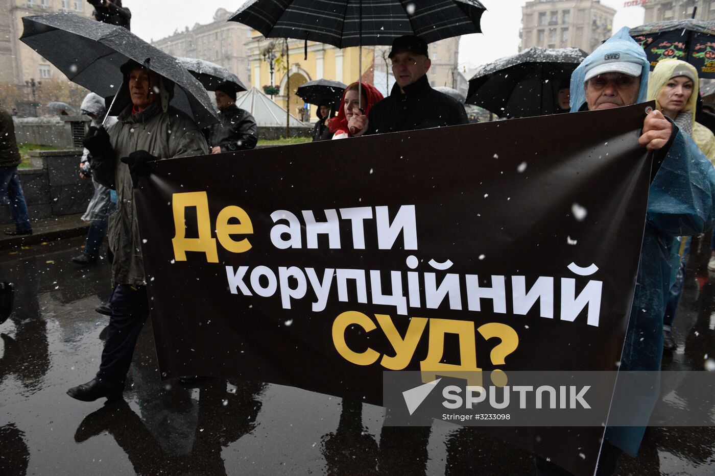 Mikheil Saakashvili supporters stage rally in Kiev